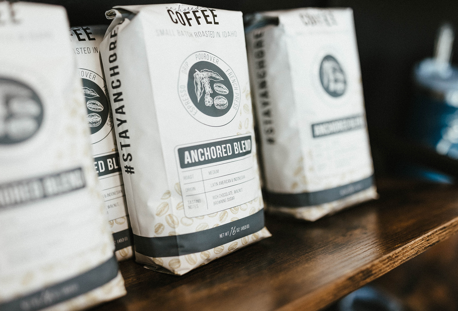 Anchored Blend Coffee Beans - 1 LB Bag - REGULAR - Anchored Coffee Company
